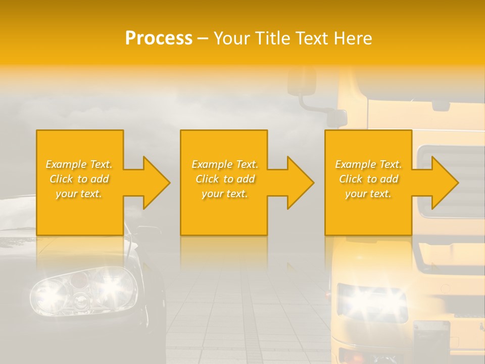 Auto Transport Sattelschlepper PowerPoint Template