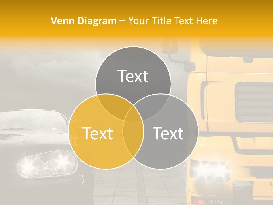 Auto Transport Sattelschlepper PowerPoint Template