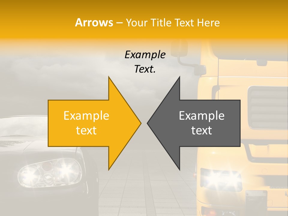 Auto Transport Sattelschlepper PowerPoint Template