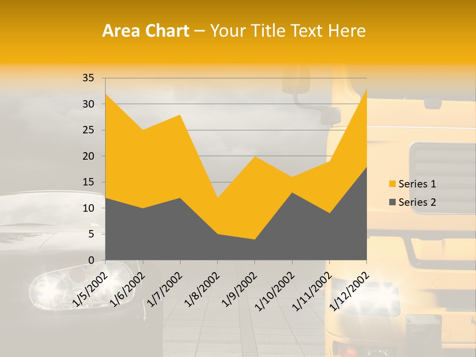 Auto Transport Sattelschlepper PowerPoint Template