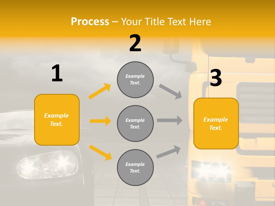 Auto Transport Sattelschlepper PowerPoint Template