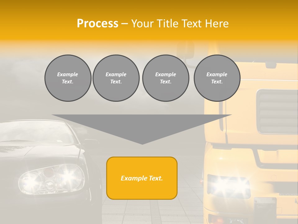 Auto Transport Sattelschlepper PowerPoint Template
