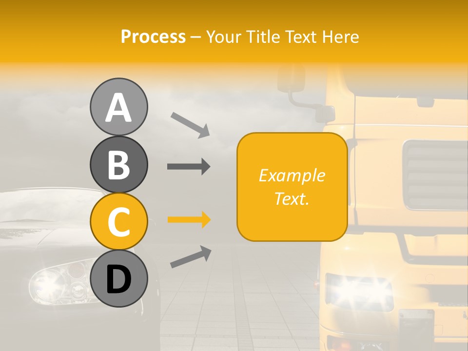 Auto Transport Sattelschlepper PowerPoint Template