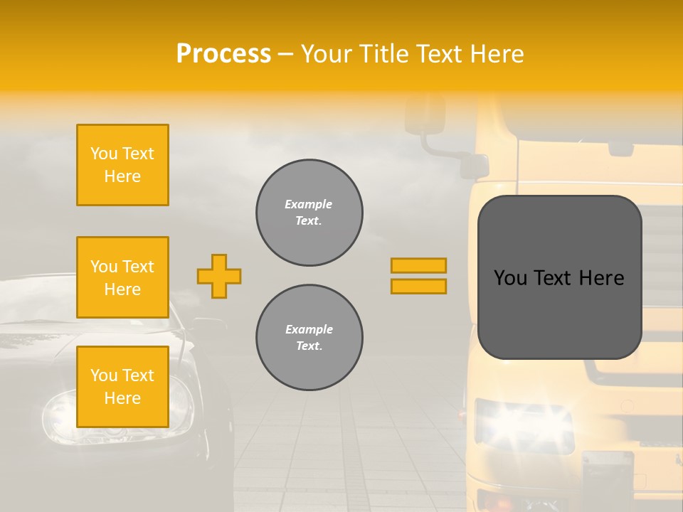 Auto Transport Sattelschlepper PowerPoint Template