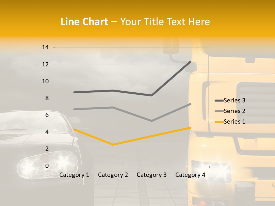 Auto Transport Sattelschlepper PowerPoint Template