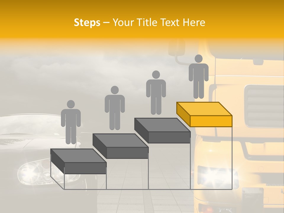 Auto Transport Sattelschlepper PowerPoint Template