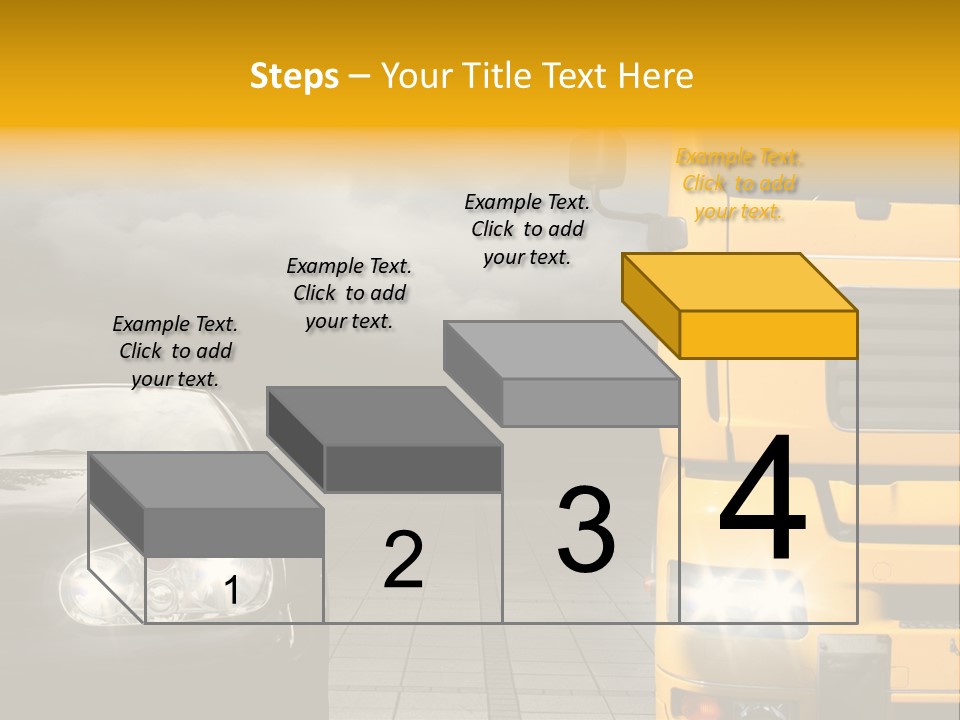 Auto Transport Sattelschlepper PowerPoint Template