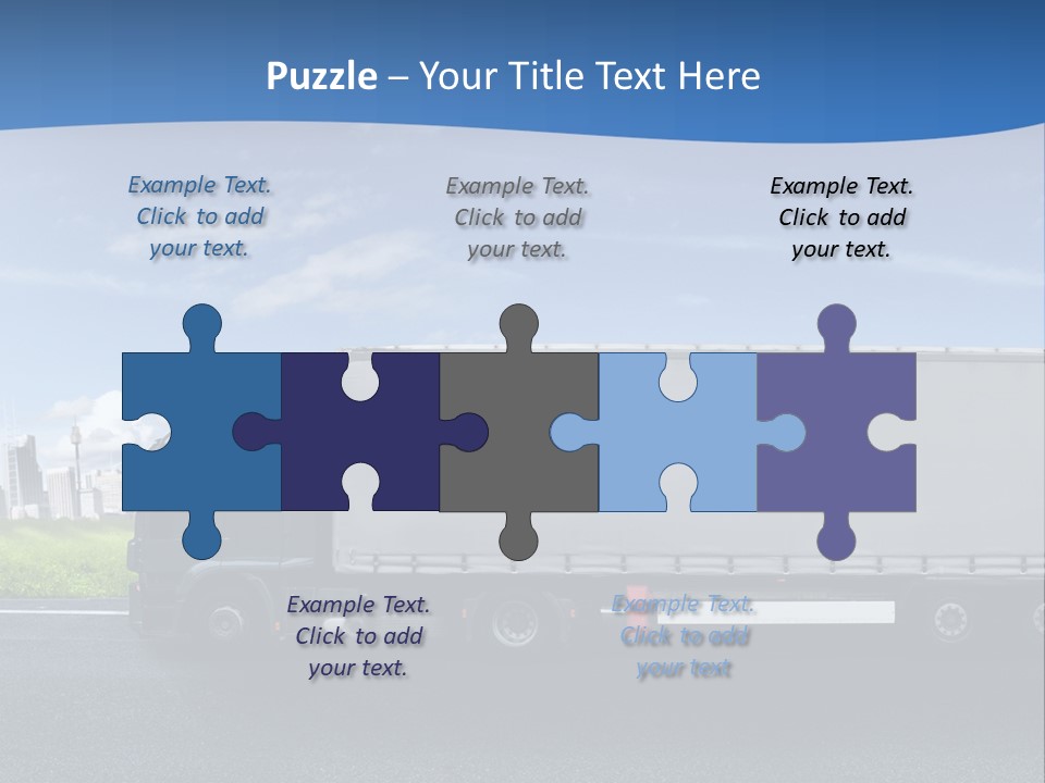 Fracht Wirtschaft Panorama PowerPoint Template