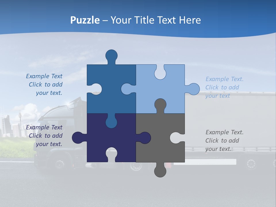 Fracht Wirtschaft Panorama PowerPoint Template