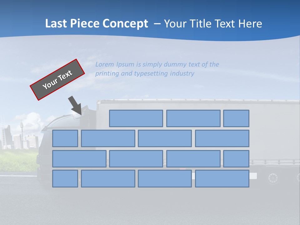 Fracht Wirtschaft Panorama PowerPoint Template