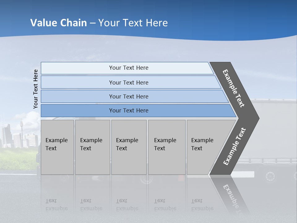 Fracht Wirtschaft Panorama PowerPoint Template