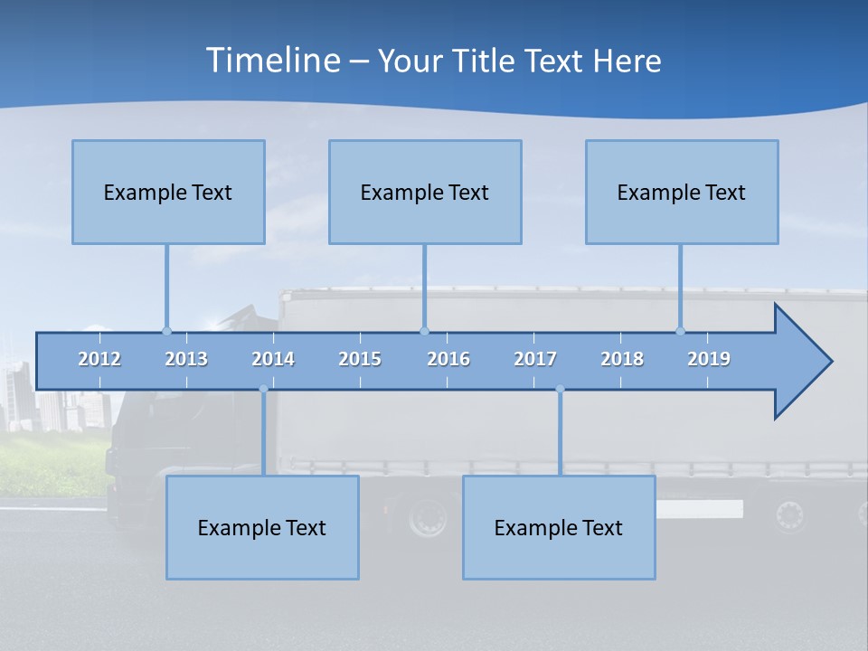 Fracht Wirtschaft Panorama PowerPoint Template