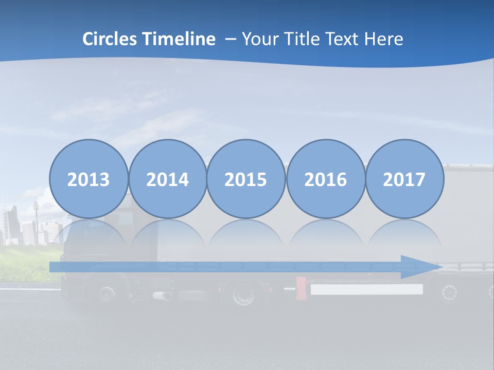 Fracht Wirtschaft Panorama PowerPoint Template