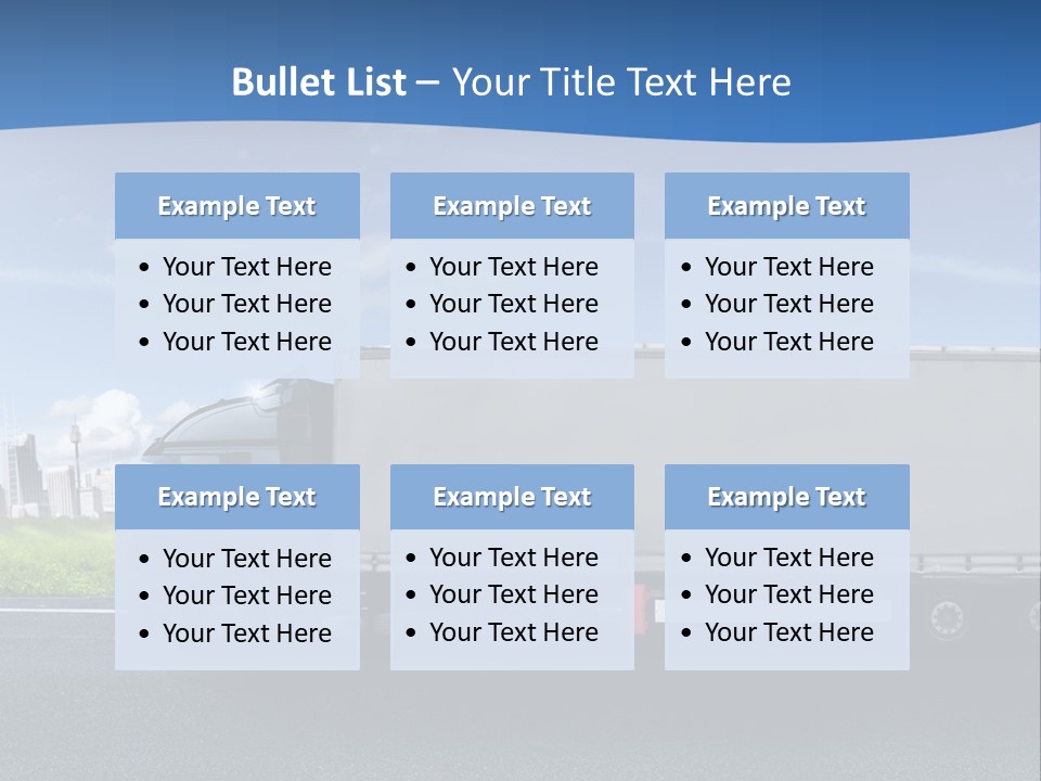 Fracht Wirtschaft Panorama PowerPoint Template