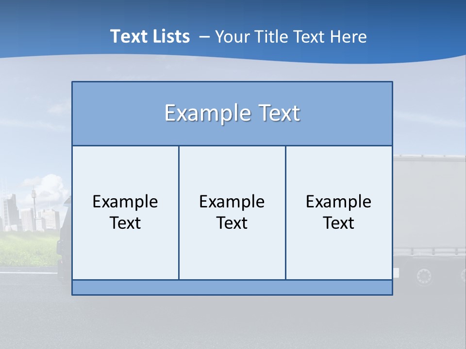 Fracht Wirtschaft Panorama PowerPoint Template