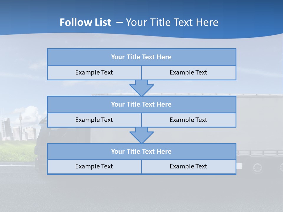 Fracht Wirtschaft Panorama PowerPoint Template