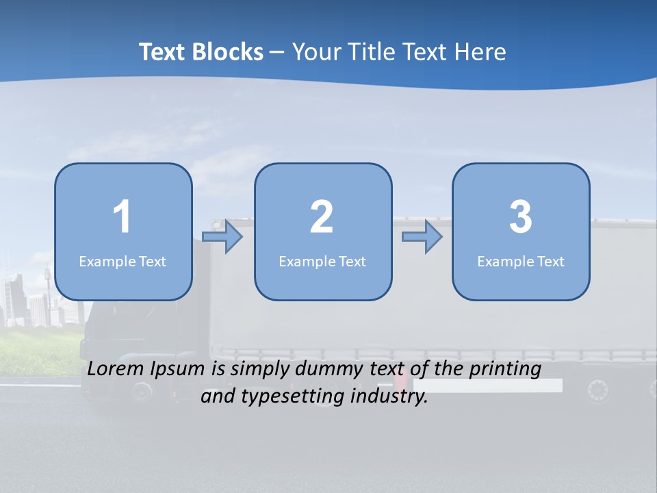 Fracht Wirtschaft Panorama PowerPoint Template