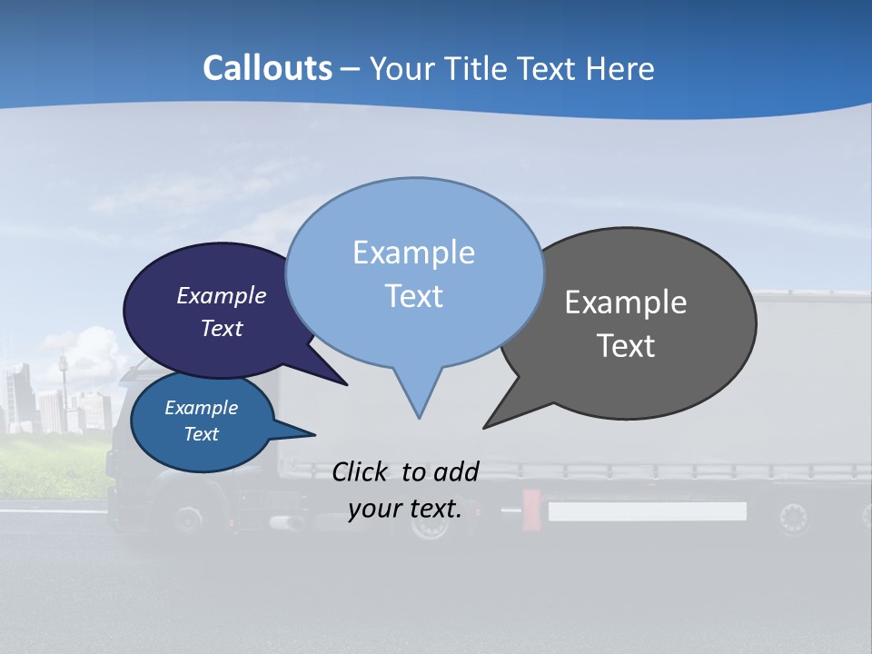 Fracht Wirtschaft Panorama PowerPoint Template