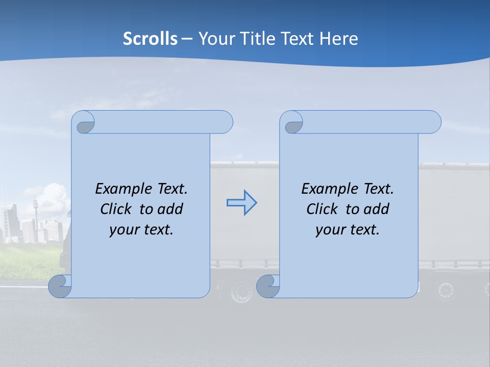 Fracht Wirtschaft Panorama PowerPoint Template