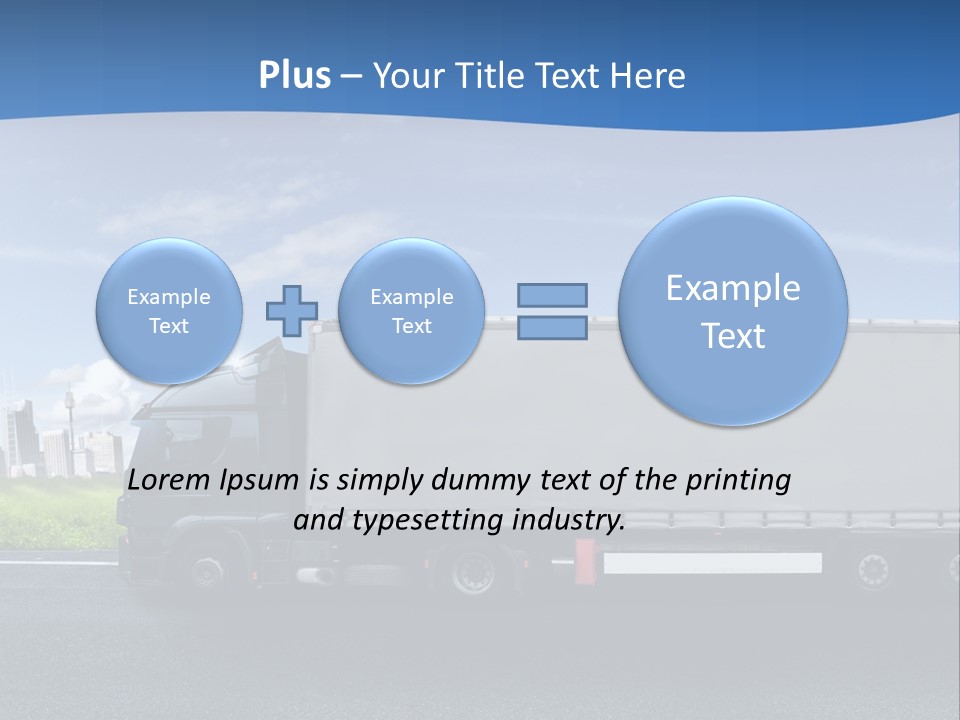 Fracht Wirtschaft Panorama PowerPoint Template