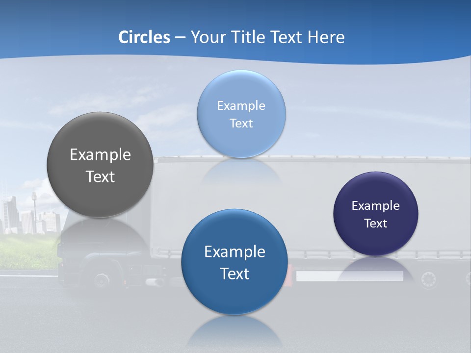 Fracht Wirtschaft Panorama PowerPoint Template
