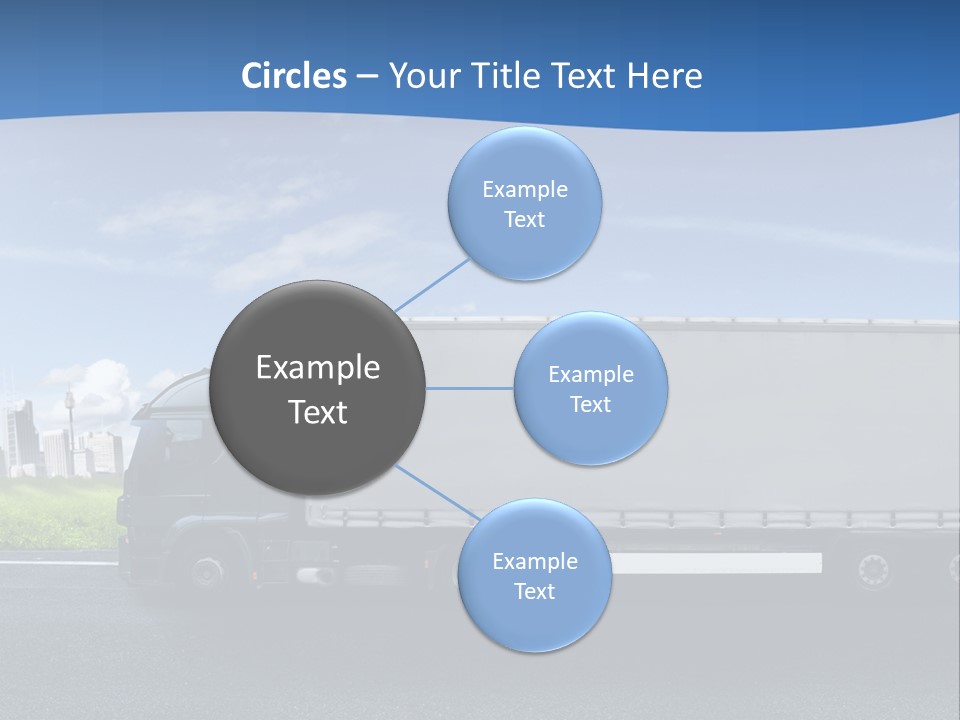 Fracht Wirtschaft Panorama PowerPoint Template