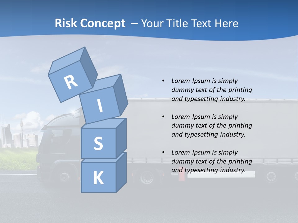 Fracht Wirtschaft Panorama PowerPoint Template