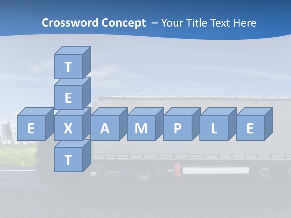 Fracht Wirtschaft Panorama PowerPoint Template