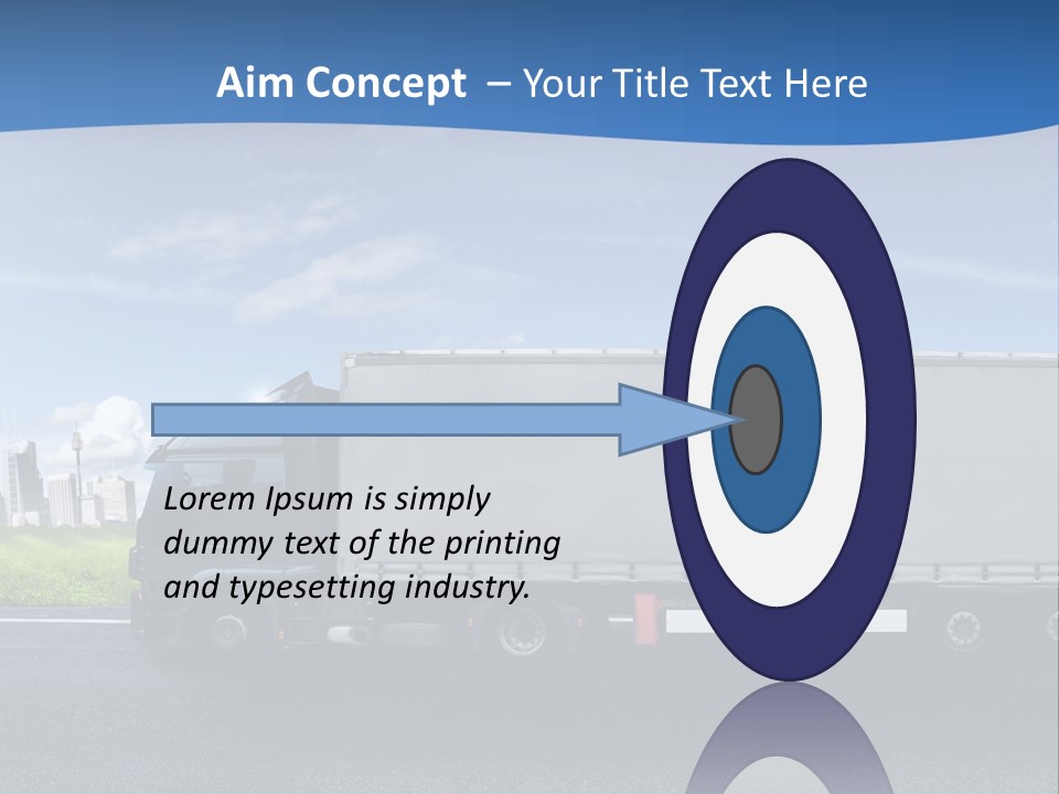 Fracht Wirtschaft Panorama PowerPoint Template