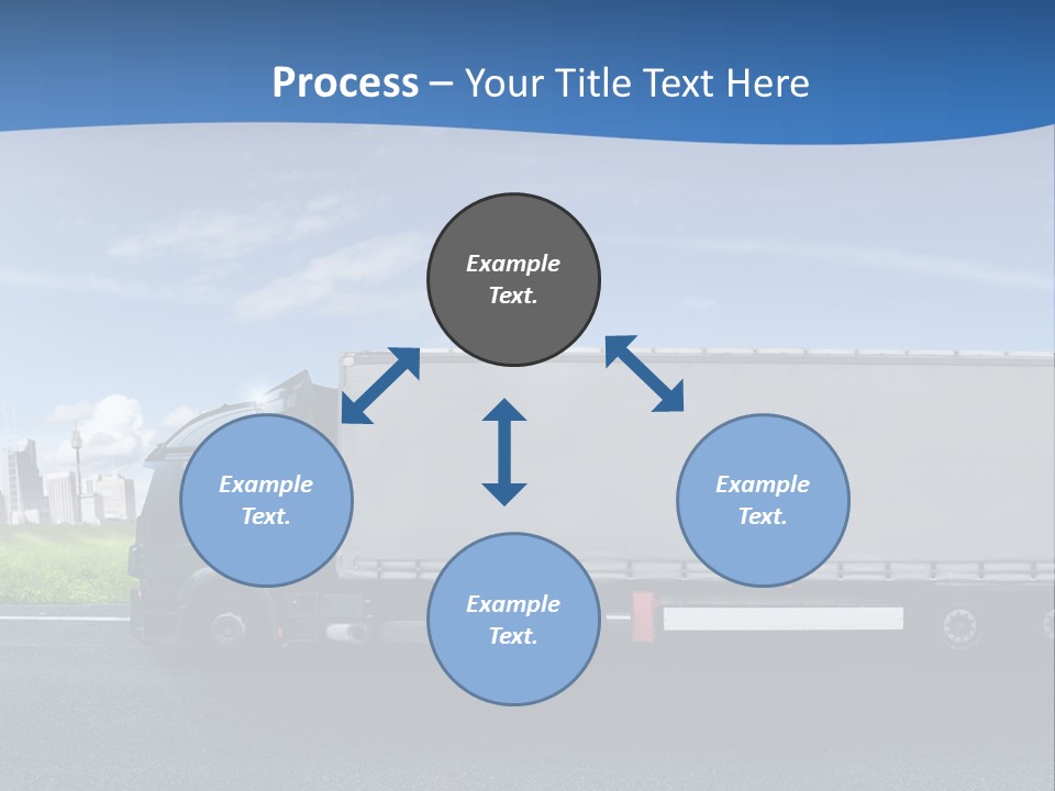Fracht Wirtschaft Panorama PowerPoint Template