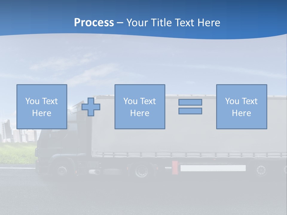 Fracht Wirtschaft Panorama PowerPoint Template