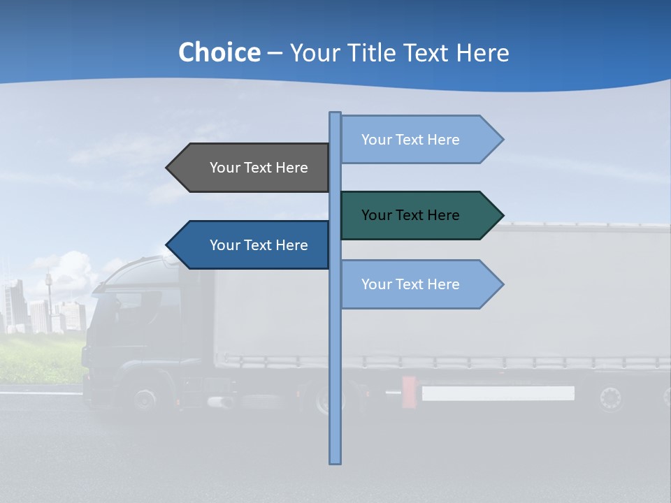 Fracht Wirtschaft Panorama PowerPoint Template