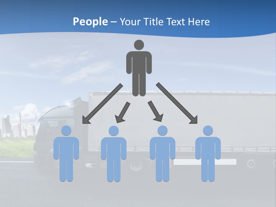 Fracht Wirtschaft Panorama PowerPoint Template