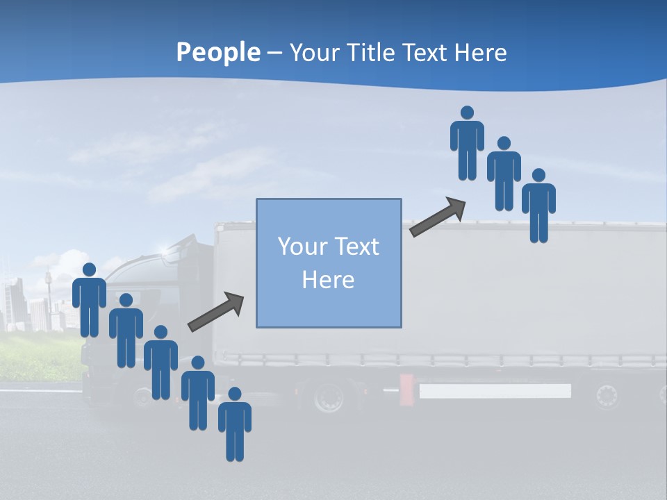 Fracht Wirtschaft Panorama PowerPoint Template