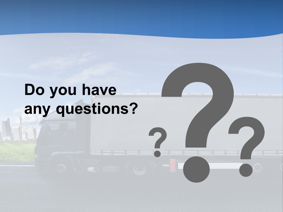 Fracht Wirtschaft Panorama PowerPoint Template