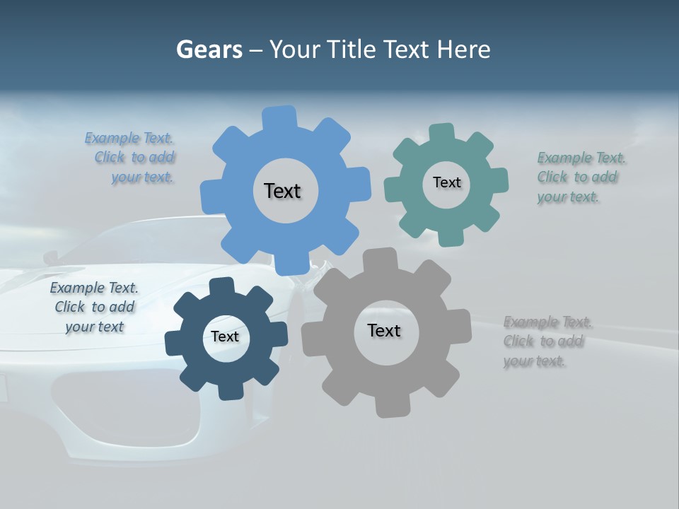 Rennwagen Beschleunigung Gef PowerPoint Template