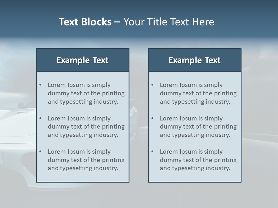 Rennwagen Beschleunigung Gef PowerPoint Template