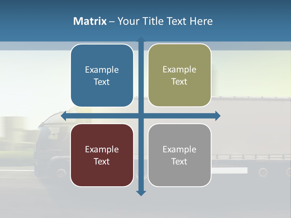Seite Route Transport PowerPoint Template