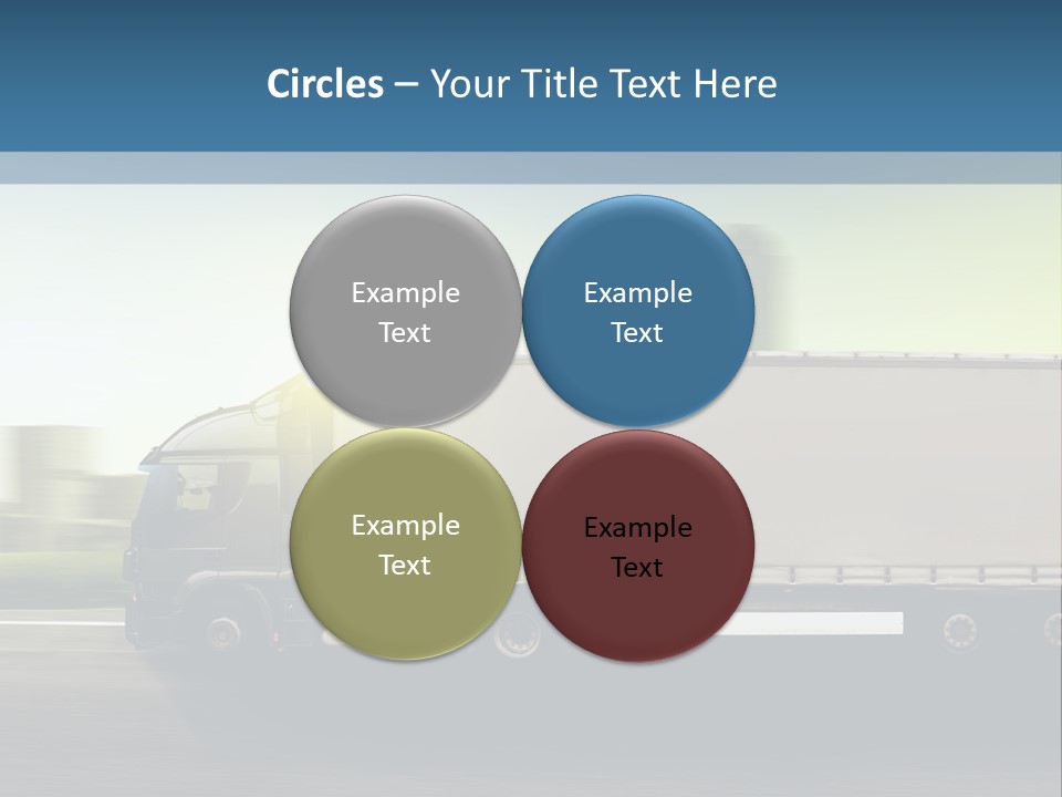 Seite Route Transport PowerPoint Template
