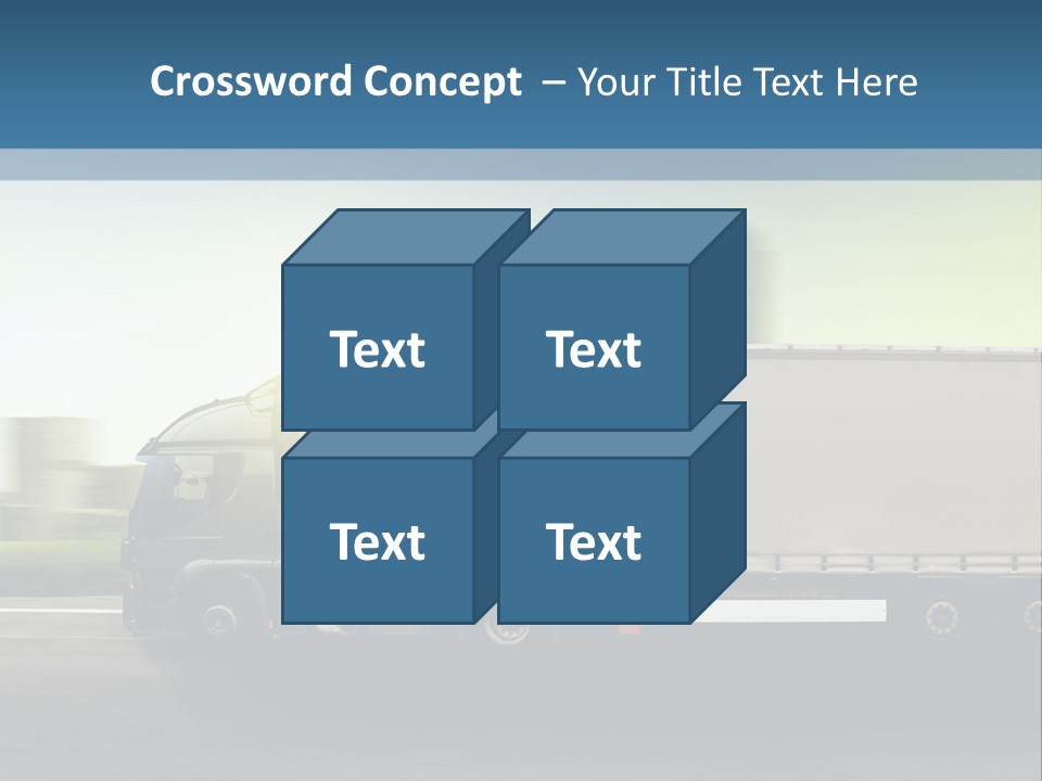 Seite Route Transport PowerPoint Template