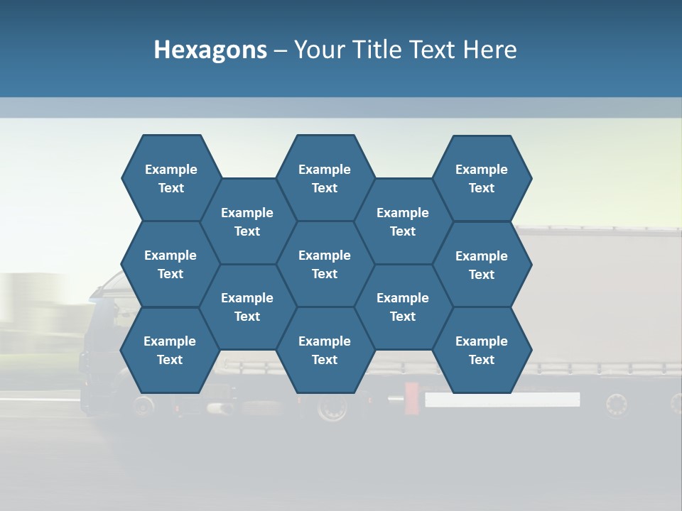 Seite Route Transport PowerPoint Template
