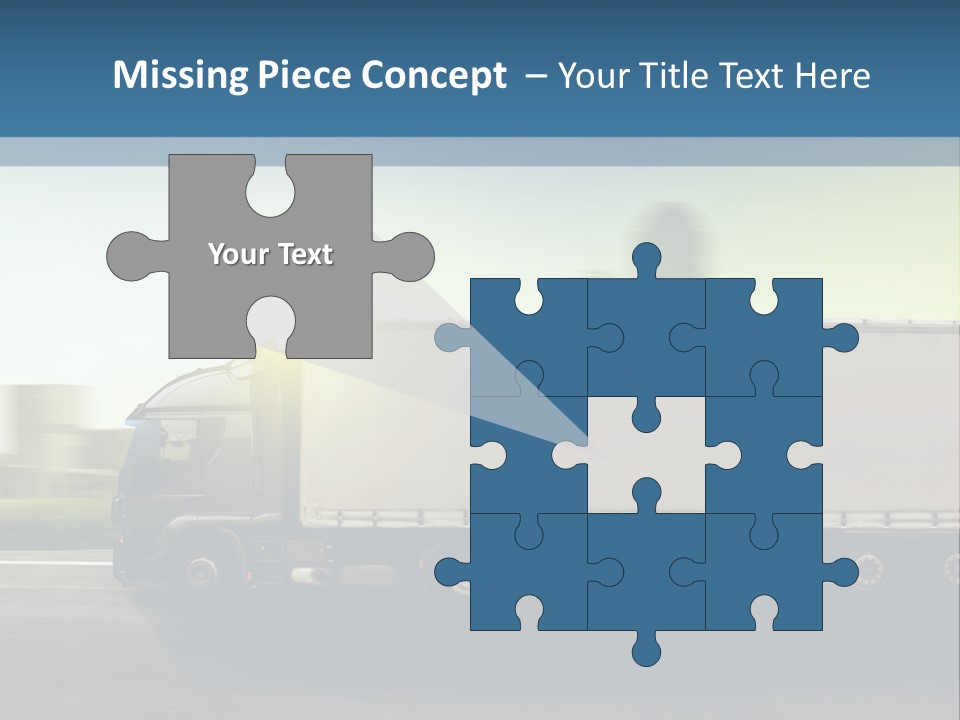 Seite Route Transport PowerPoint Template