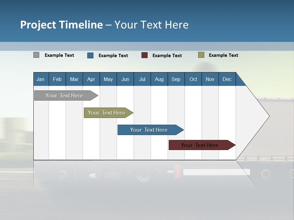 Seite Route Transport PowerPoint Template