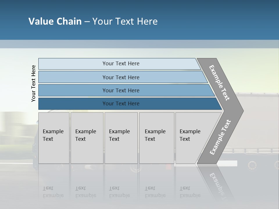 Seite Route Transport PowerPoint Template