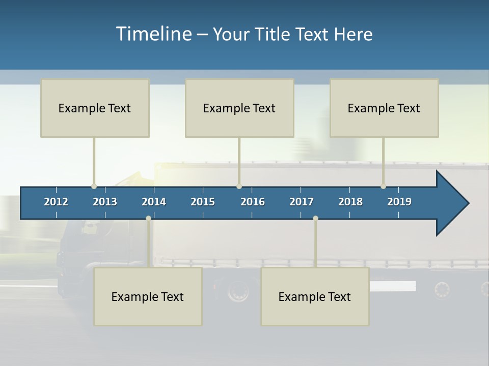 Seite Route Transport PowerPoint Template