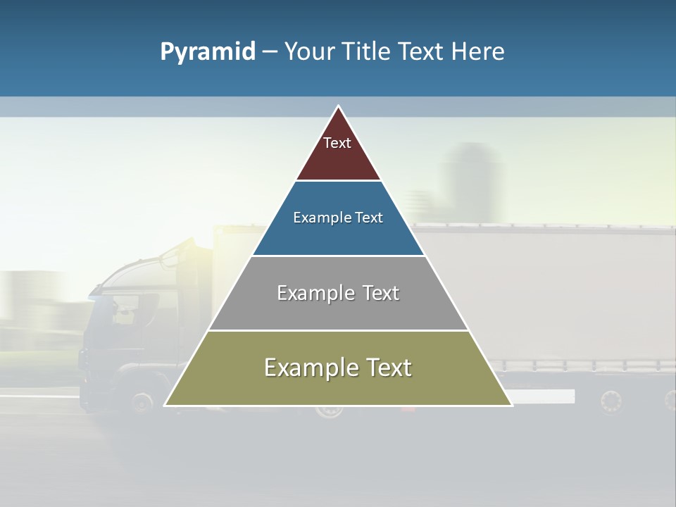 Seite Route Transport PowerPoint Template