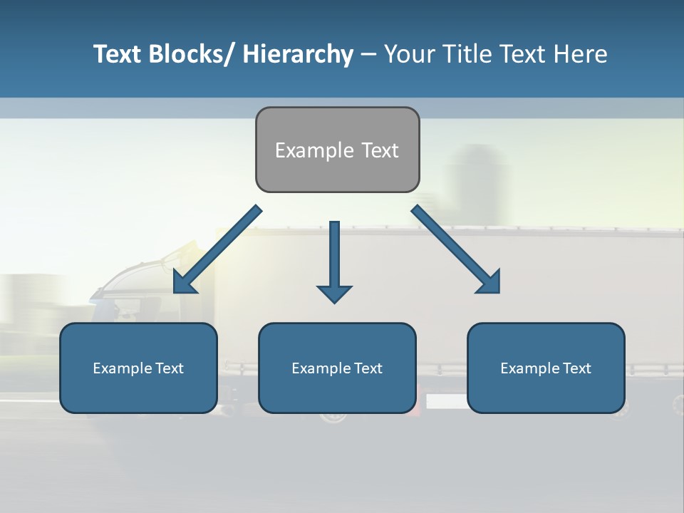Seite Route Transport PowerPoint Template