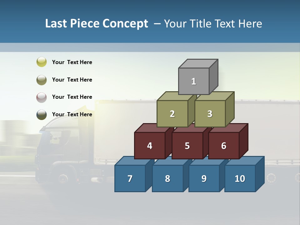 Seite Route Transport PowerPoint Template