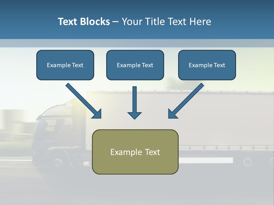Seite Route Transport PowerPoint Template