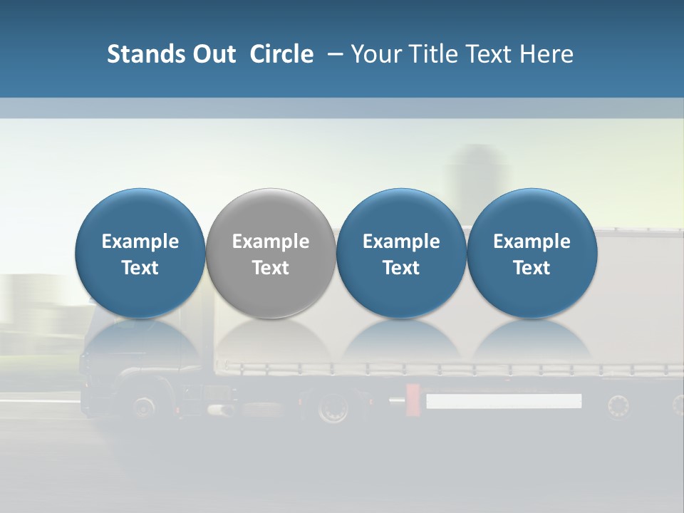 Seite Route Transport PowerPoint Template